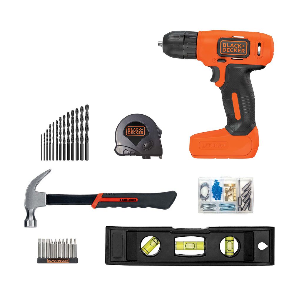 8V MAX* Ready To Decorate Project Kit Includes Cordless Drill and Essential Hand Tools